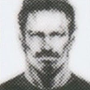 Portrait of a Mother Base recruit with a thick mustache