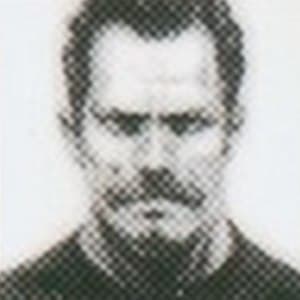 Portrait of a Mother Base recruit with a mustache and short hair